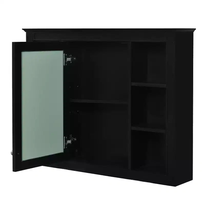 Armoire de toilette murale avec miroir et charnières à fermeture douce