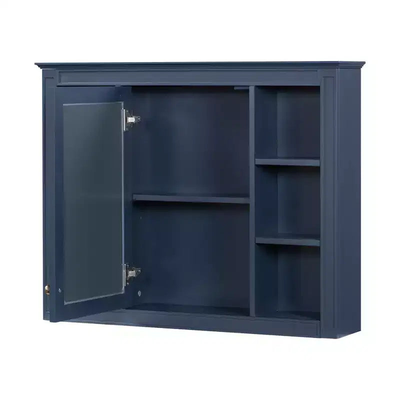 Armoire de toilette murale avec miroir et charnières à fermeture douce