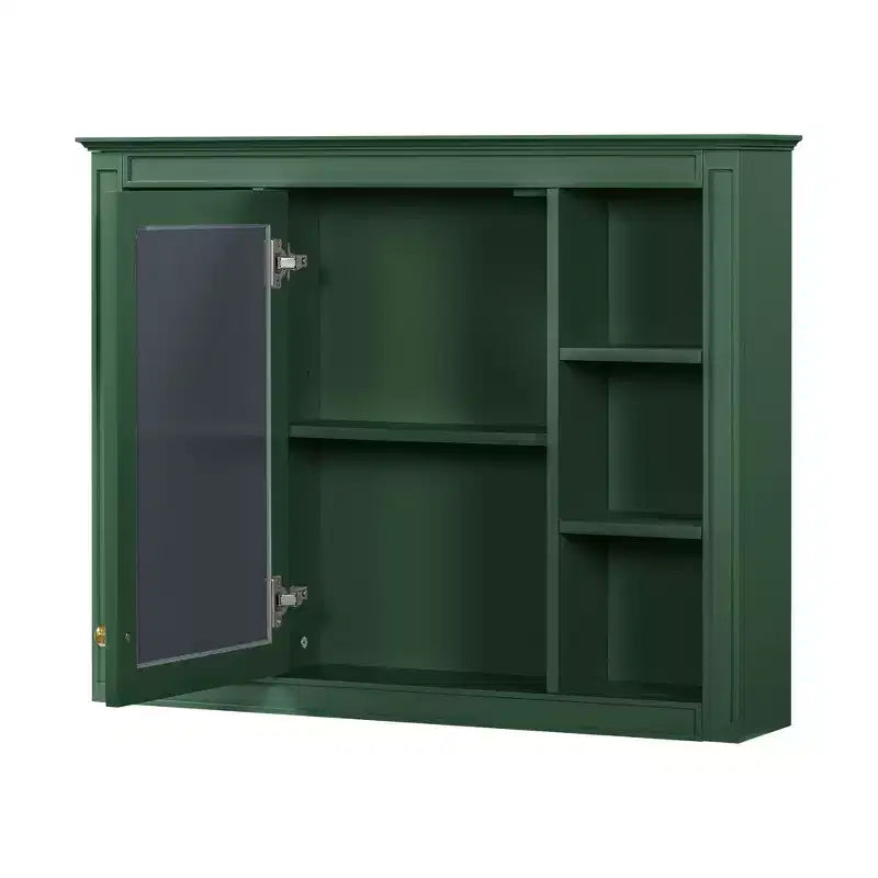 Armoire de toilette murale avec miroir et charnières à fermeture douce