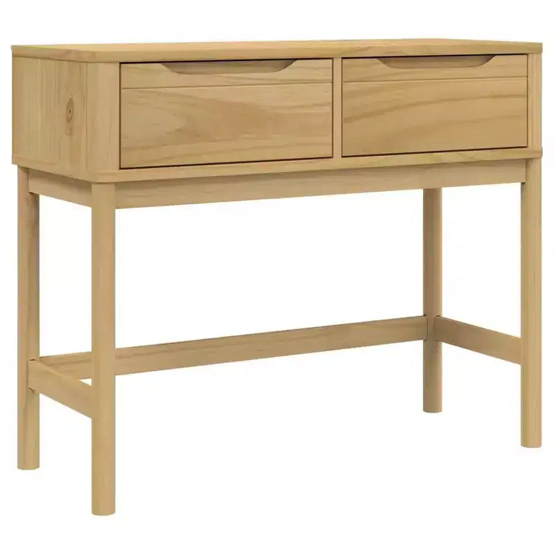 Table console de rangement salon couloir meuble pin massif