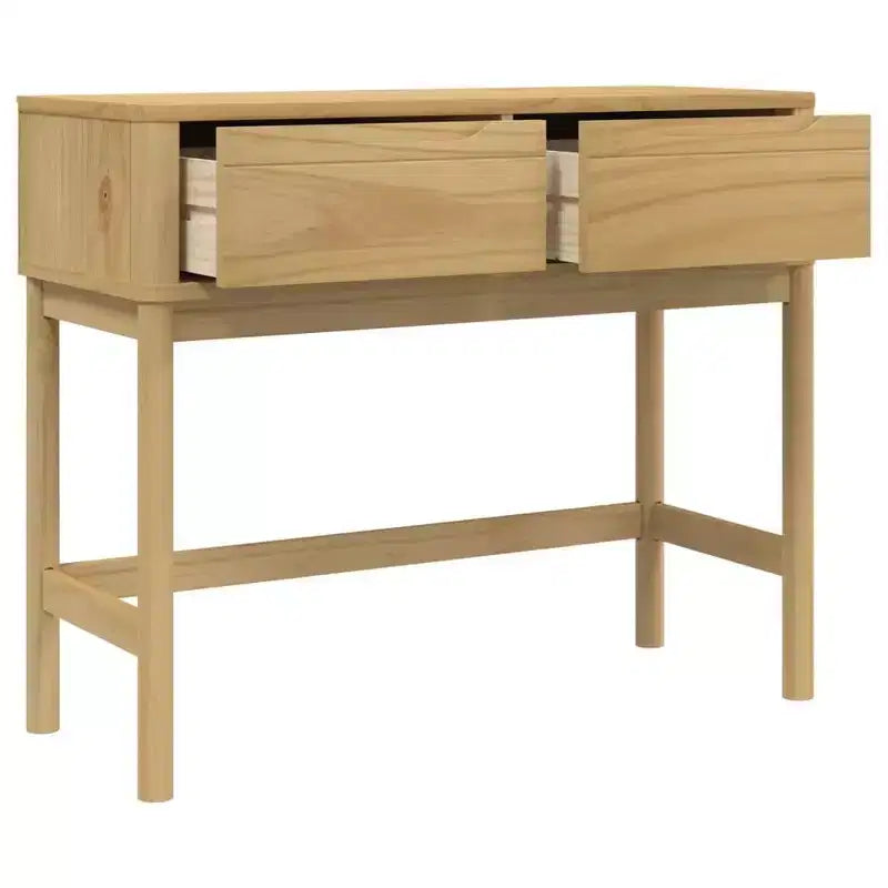 Table console de rangement salon couloir meuble pin massif
