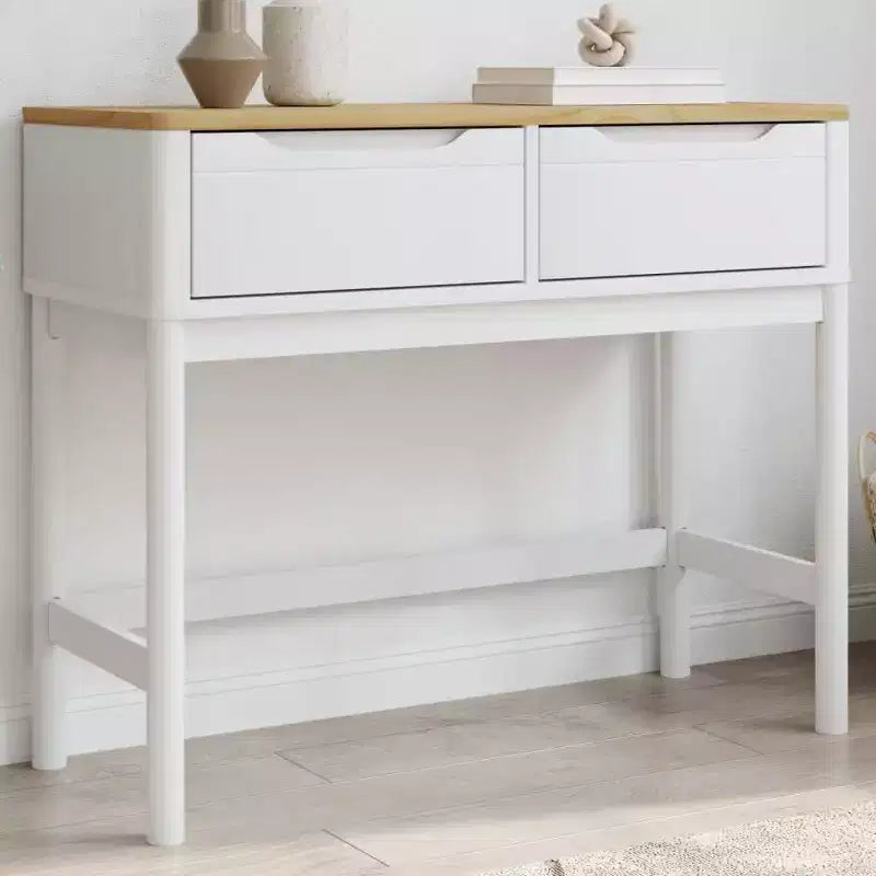 Table console de rangement salon couloir meuble pin massif