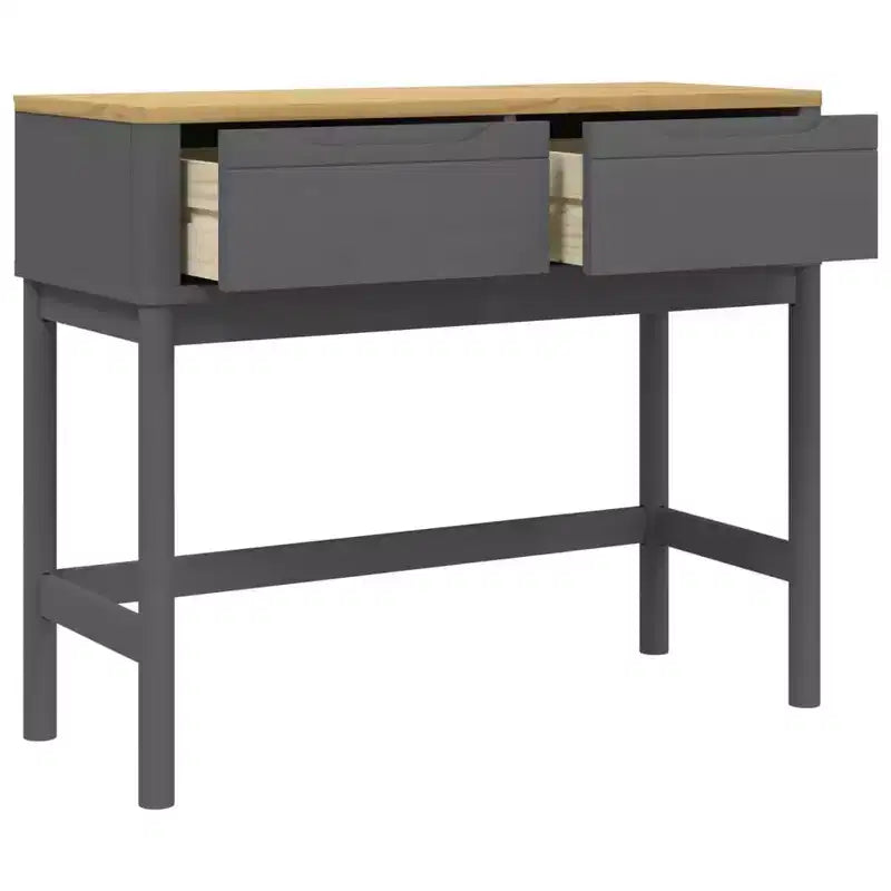 Table console de rangement salon couloir meuble pin massif