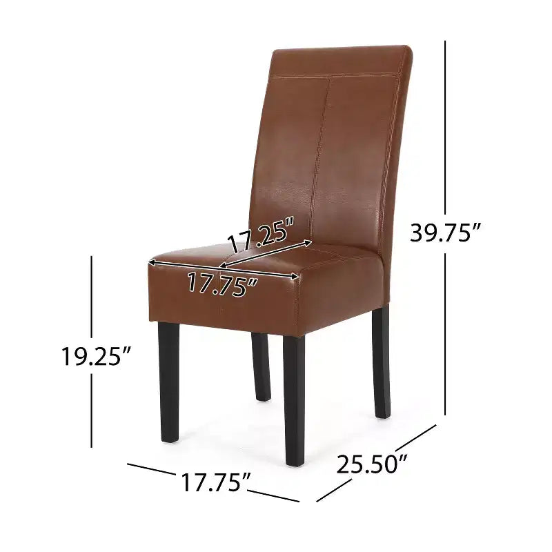 Ensemble de 2 chaises de salle à manger, design détachable, structure solide, salle à manger