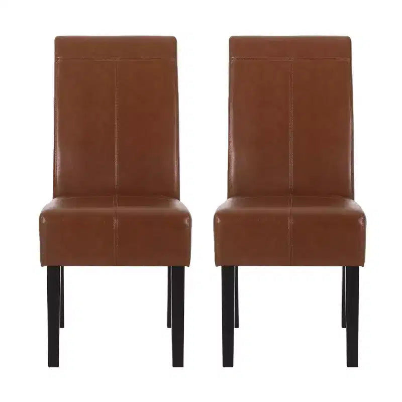 Ensemble de 2 chaises de salle à manger, design détachable, structure solide, salle à manger