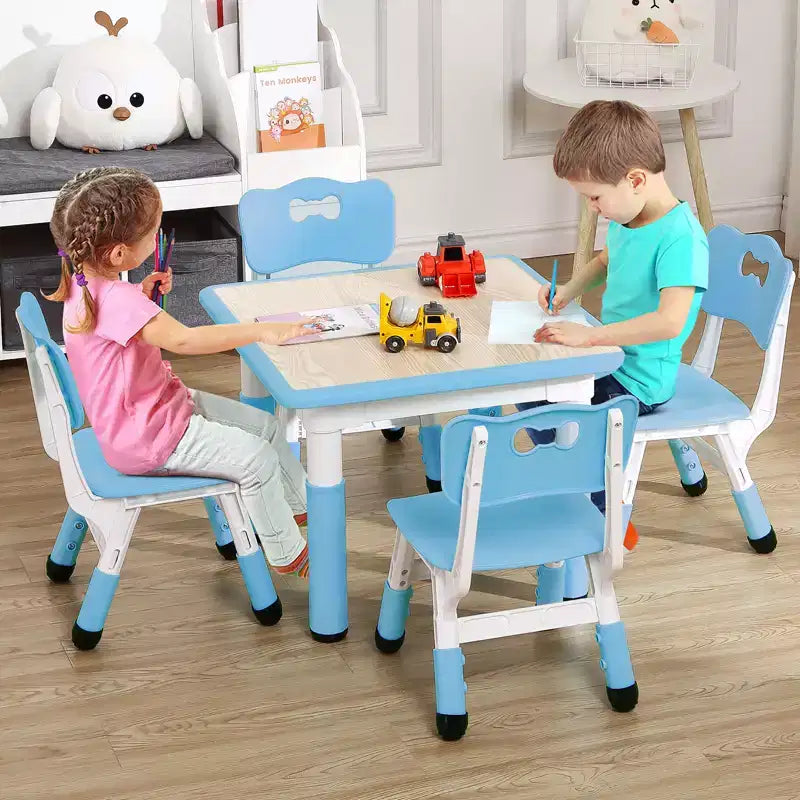 Ensemble table et chaises pour enfants, ensemble table et chaises pour tout-petits réglables en hauteur
