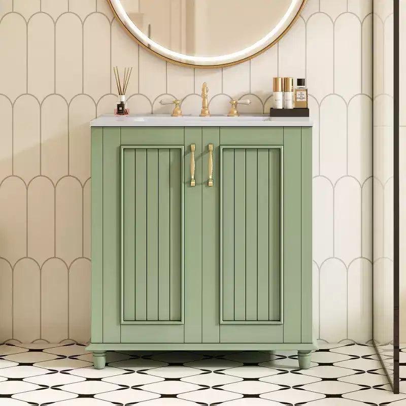 Meuble-lavabo avec vasque, meuble de rangement de salle de bain avec tiroirs, meuble-lavabo simple vasque