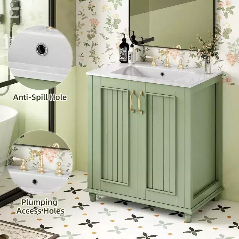 Meuble-lavabo avec vasque, meuble de rangement de salle de bain avec tiroirs, meuble-lavabo simple vasque