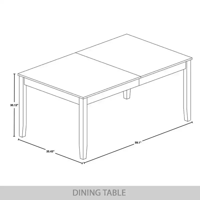 Ensemble table et chaises de salle à manger, incluant des housses de chaise en lin