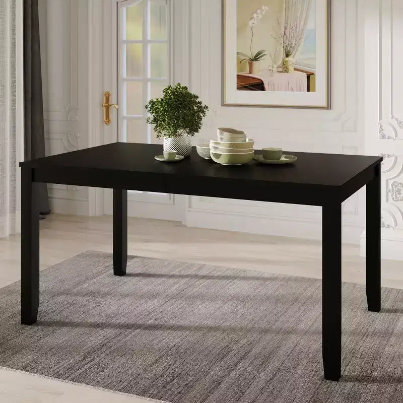 Ensemble table et chaises de salle à manger, incluant des housses de chaise en lin