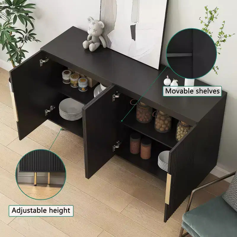 Buffet/meuble de rangement moderne, meuble de commande décoratif pour la salle à manger
