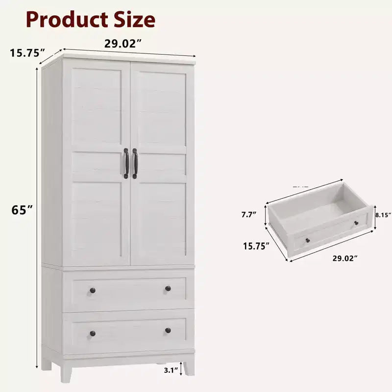 Armoires hautes de rangement, armoires de style rustique sur pied.