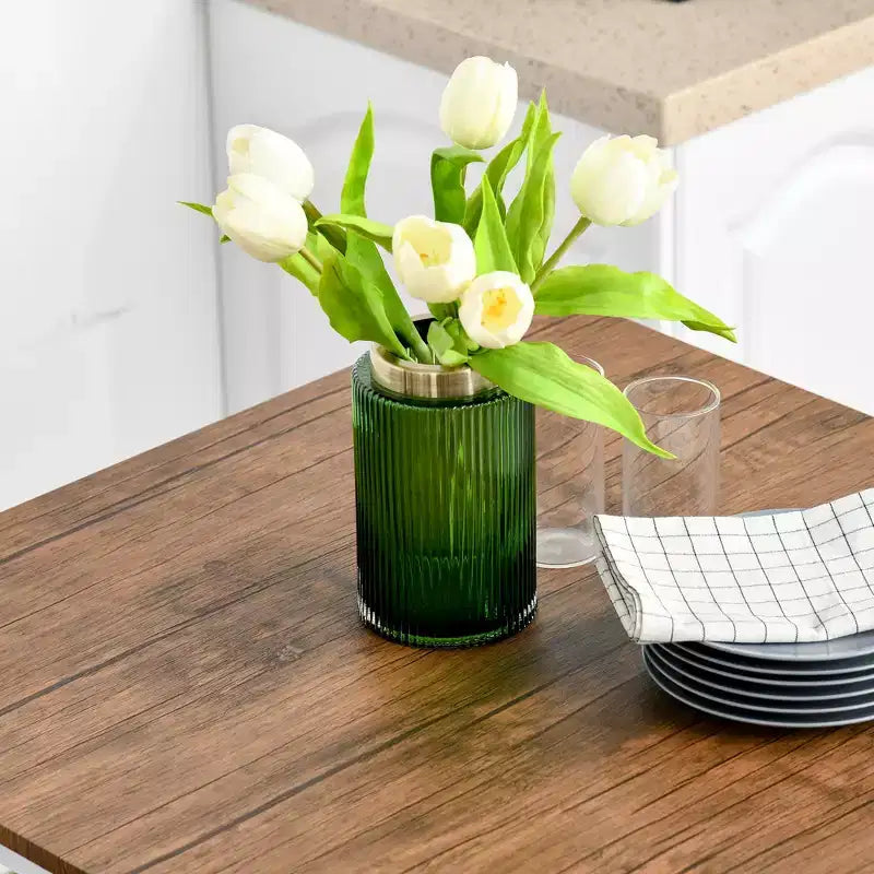 Ensemble table de bar et tabourets de style industriel, pieds et repose-pieds en acier