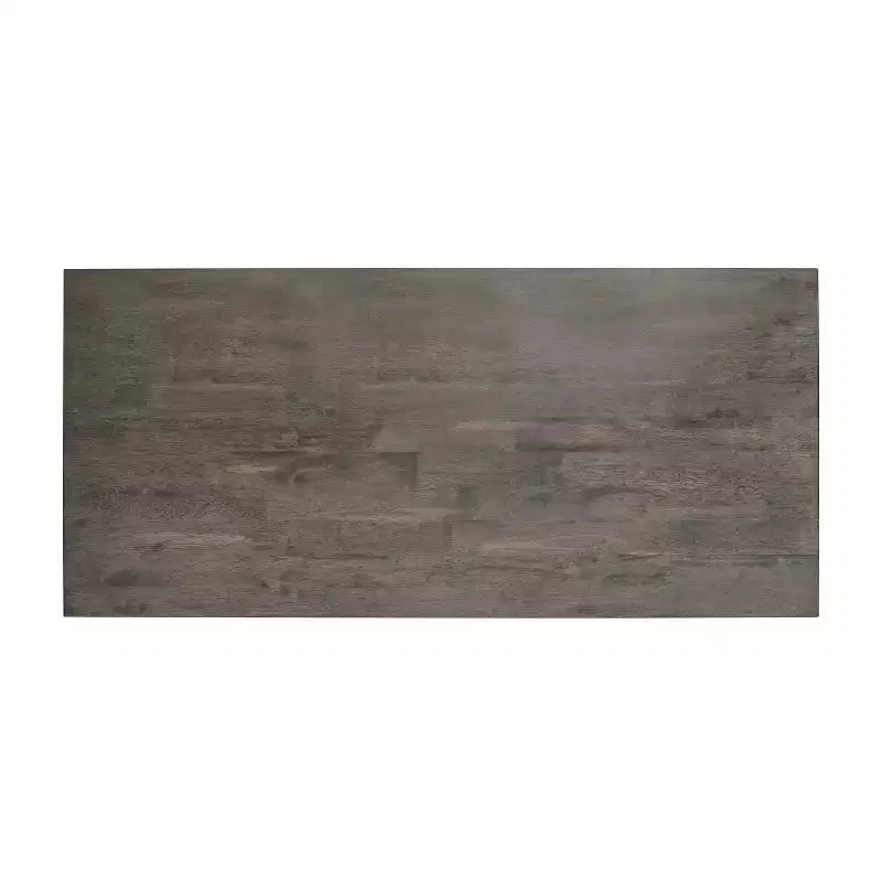 Table basse de style rustique en bois massif avec étagères de rangement